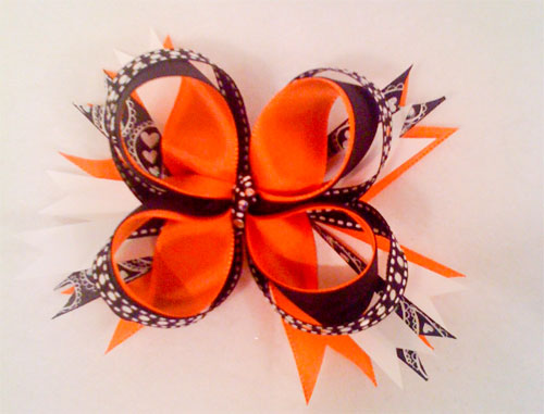 leukemia support hair bow