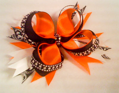 leukemia support hair bow